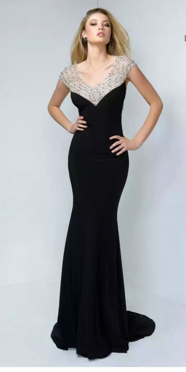Vestido de luxo preto cheap